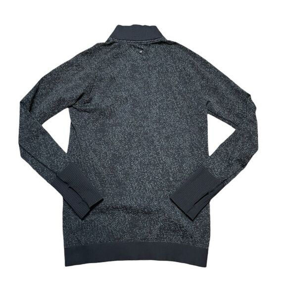 LULULEMON Rest Less Half Zip Black / Dark Cast Size 8 - Picture 4 of 15
